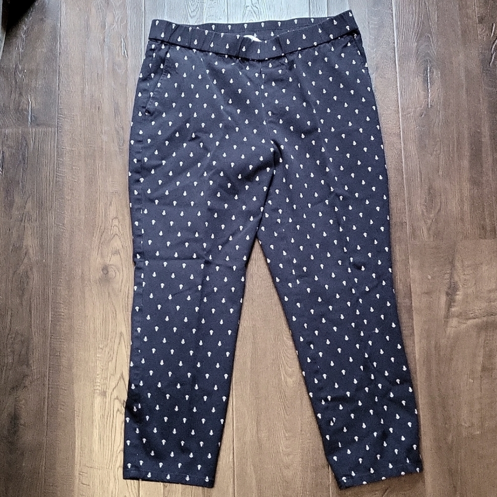 🚨 Final Sale Lemon Way Nautical Navy with White Anchors Capris